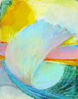 Swirl, Oil Pastel on Paper, 10"  x 9" 